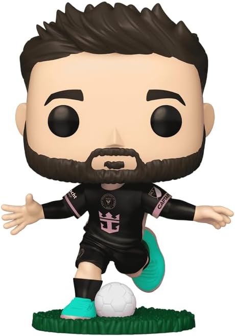 Lionel Messi #01 Away Uniform Facsimile Signed Reprint Laser Autographed Funko POP! MLS: Soccer Inter Miami CF Figurine with Protector Case - Image 2