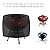 Zhanfashion Waterproof Grill Cover for Cuisinart CCG190RB Portable Charcoal,Waterproof Grill Cover for Weber 10020 Smokey Joe 14-Inch Portable Grill Windproof Snow Dust Protection