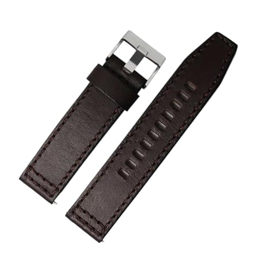 DNYXGDGSL Fossil JR1354|1487|1424 ΉEHb`oh g NCbN[X U[ fB[[ Xgbv ubN _[NuE 22mm 24mm(Dark brown silver,22mm)