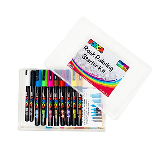 Preisvergleich Produktbild Posca Anfänger-Set für Steinmalerei
