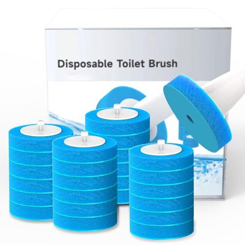 Image of 36-Piece Toilet Wand Refills, Disposable Toilet Bowl Cleaner Wand Compatible with Most Toilet Brushes,Disposable Toilet Brush Refill for Bathroom Cleaning