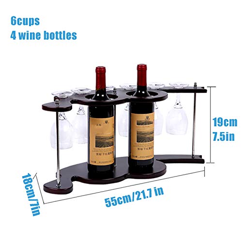 Soporte para Botellas y Copas CGF 2 Botellas 6 Copas miniatura 6