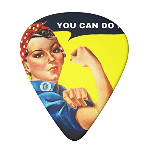 We Can Do It Lot de 6 médiators pour guitare acoustique, guitare électrique, basse, ukulélé – fins, moyens et épais. - Les Beatles, Paul McCartney, John Lennon, RIngo Starr, George Harrison We Can Do It Lot de 6 médiators pour guitare acoustique, guitare électrique, basse, ukulélé – fins, moyens et épais. – Image 4
