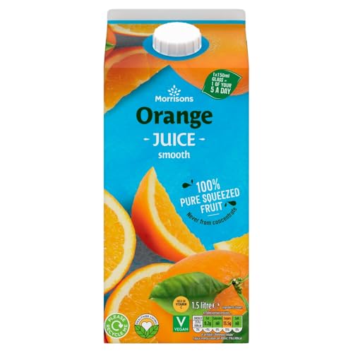 Morrisons 100% Orange Juice Smooth 1.5L Bottle