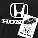 Popfunk Honda Auto Logo T-Shirt (Large, Black)