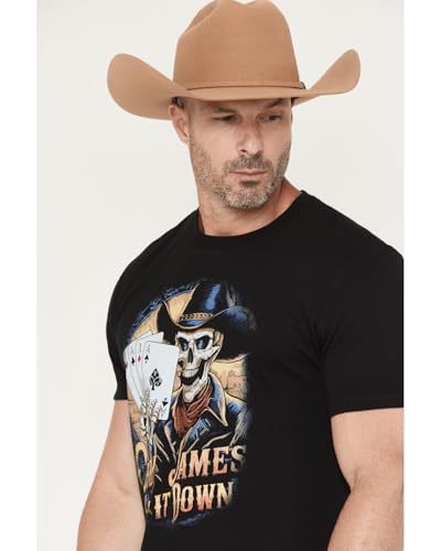 Cody James Men's Lay It Down Short Sleeve Graphic T-Shirt - CJFA25T5-BLK X- US Black2