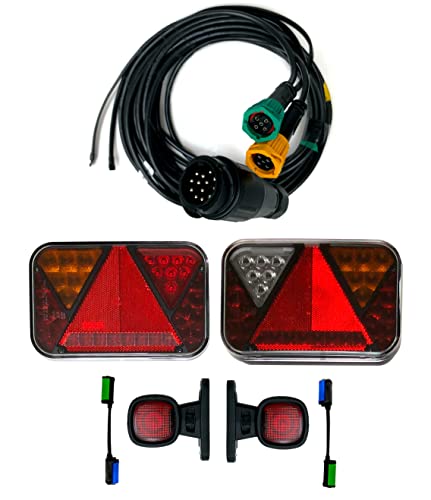 Feux arrière LED de remorque et câble 13 broches pour sécuriser vos trajets en caravane