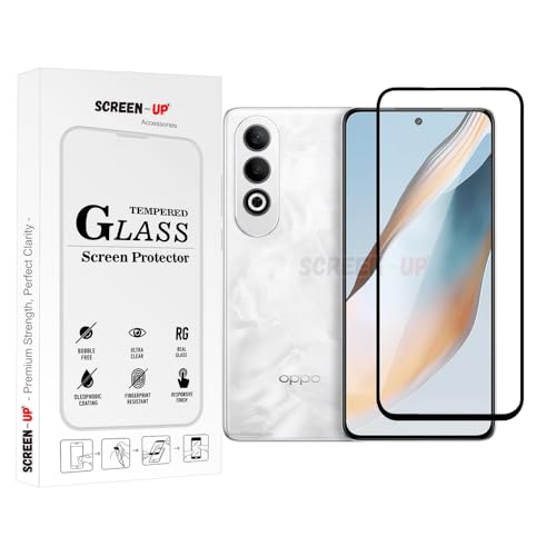 Image of ScreenUp Tempered Glass For Oppo K12 Plus - Ultra Clear, 9H Scratch Resistant, Full Coverage, Easy Install Screen Protector