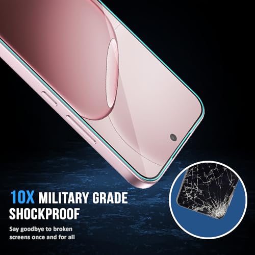 Image of ArmourPro Tempered Glass for Oppo A6 Pro - 9H Anti Scratch Screen Protector, Edge to Edge Coverage, HD Clarity, Smooth Touch, Case Friendly | Black, Pack of 2