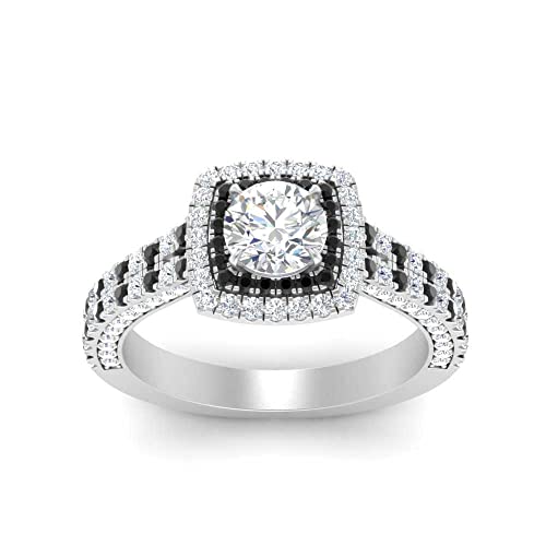 Image of 55Carat Choose Your Gemstone Double Band Square Halo Diamond CZ Ring 925 Sterling Silver Round Shape Halo Engagement Rings Everyday Jewelry Wedding Jewelry Handmade Gifts for Wife US Size 4 to 12