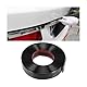 JNNJ Zierleiste Chrom, Universal Auto Flexibel Klebeband Leisten Chrom, Auto Styling Strip Zierleiste Chromleiste, Auto Chromleiste Stoßstange Selbstklebend(Schwarz)