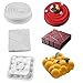 3PCS Grid Block Clouds Ripple 3D Mousse Cake Moulds For Ice Creams Chocolates Cake Mold Pan Bakeware Geometric shapes