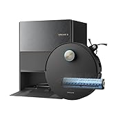 dreame Aqua10 Ultra Roller Complete Robot Aspirateur, Nettoyage Automatique du Rouleau, Aspiration de 30 000 Pa, Évitement d'obstacles de 8 cm, Vidage Automatique, Commande Vocale Intelligente, Noir