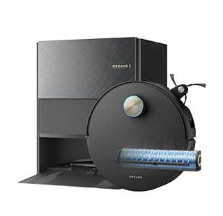 dreame Aqua10 Ultra Roller Complete Robot Aspirateur, Nettoyage Automatique du Rouleau, Aspiration de 30 000 Pa, Évitement d'obstacles de 8 cm, Vidage Automatique, Commande Vocale Intelligente, Noir
