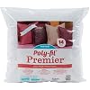 Fairfield Poly-Fil Throw Pillow Insert, White, 14 x 14