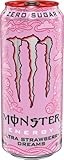 Monster Energy Ultra Strawberry Dreams, Sugar Free Energy Drink, 16oz