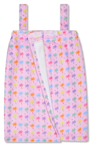 Image of iscream Big Girls' Silky Soft Plush Spa Wrap for Home, Travel, Summer Camp - Twist & Shout Collection