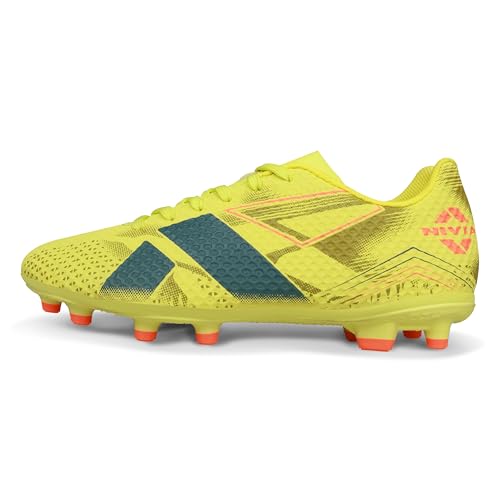 Image of Nivia Catalyst Football Studs for Men, TPU with 3D Texture Upper, Dual Color High Shear TPU Outsole, Lace‑Up Closure, Lightweight Training & Match Cleats