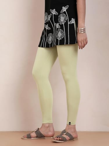 Image of TWIN BIRDS Women Viscose Ankle Leggings | Stretchable Kurti Wear Bottom