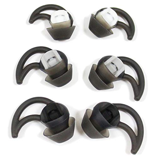 Replacement Silicone Earbuds Ear Buds Tips Eargel Isolation Double Flange for Bose QuietControl 30 Q - //coolthings.us