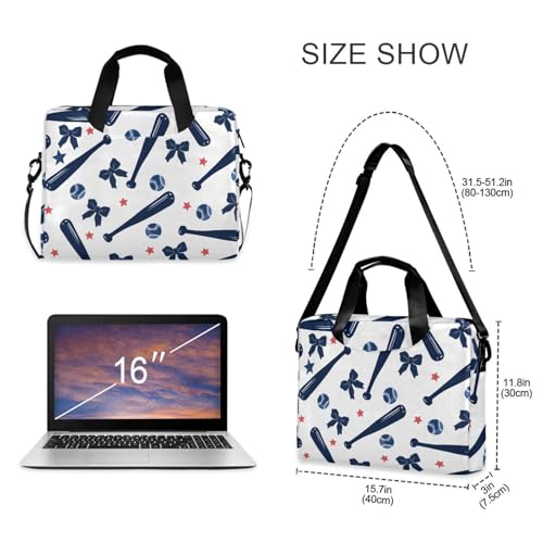 Funda para portátil ALAZA con diseño estrella y correa, 15.6 pulg miniatura 5