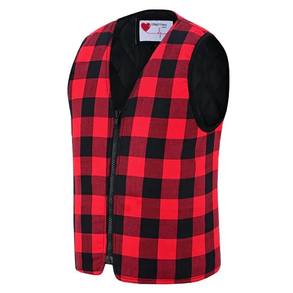 Flannel Vest for LVAD Patients - Durable and Comfortable LVAD Clothing with Controller & Battery Pockets4