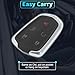 X AUTOHAUX HYQ2ES 433 MHz Replacement Keyless Entry Remote Smart Key Fob for for Cadillac XT4 XT5 XT6 2020 2021 2022 2023 No.13522879/13544052 5 Buttons