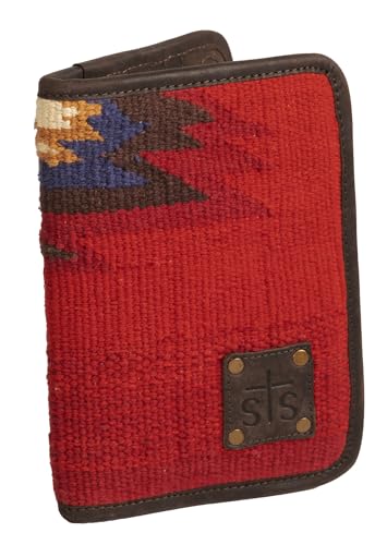 STS Ranchwear Womens Crimson Sun Magnetic Multi-Color Leather Clutch Bag