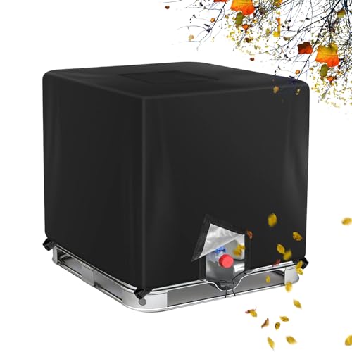 Manta para depósito de agua, impermeable, 1000 l, para césped, lluvia contra vientos fuertes, jardín, jardín, jardín, patio, granja