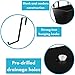 BIRDROCK HOME 2pk Metal Railing Planter - Black Balcony Flower Box - Deck Rail Boxes - House Apartment Plant Pot