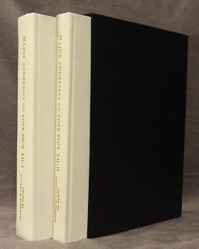 Hardcover Major Addresses of Pope Pius XII (In Two Volumes) Book