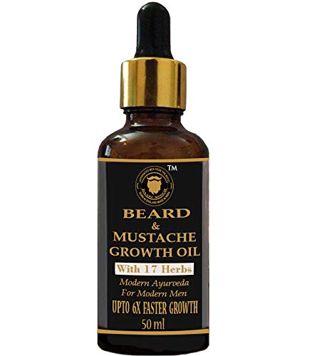DAARIMOOCH Beard Growth Oil For Fast Beard Growth - With 17 Natural Oils - 50ml