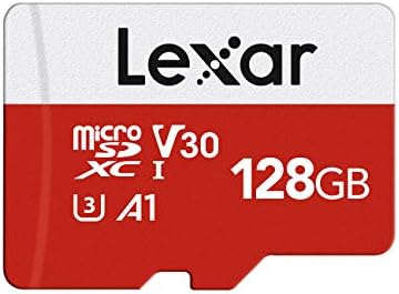 Lexar 128GB Micro SD Card, microSDXC UHS-I Flash Memory Card with Adapter - Up to 100MB/s, A1, U3, Class10, V30, High Speed TF Card