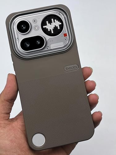 Image of NIUKIN Rugged Soft Back Case for Nothing Phone 4a Pro 5G | Shockproof Scatrchproof Cover (Desert Titanium (Design 02))
