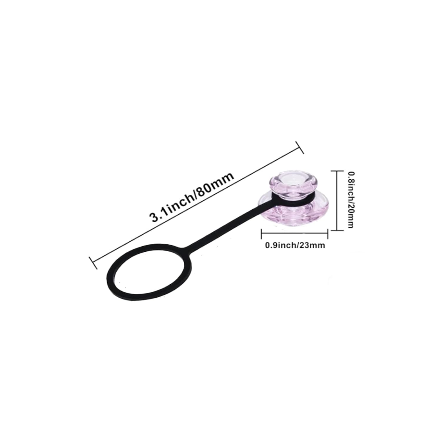 Replacement Cap Accessories, Compatible to The Device, Pink Color, 2 pcs Packed in