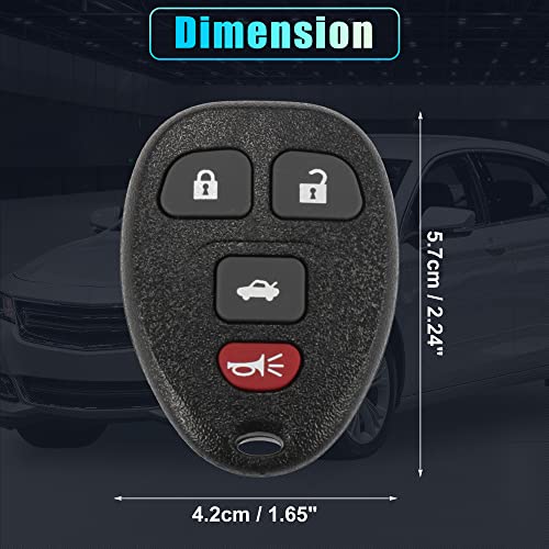 Boîtier clé OUC60270 de rechange 15912859 pour télécommande Chevrolet Monte Carlo