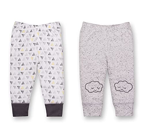 Image of LAMAZE Baby Boys' Super Combed Natural Cotton Pull on Jogger Pants, 2 Pack
