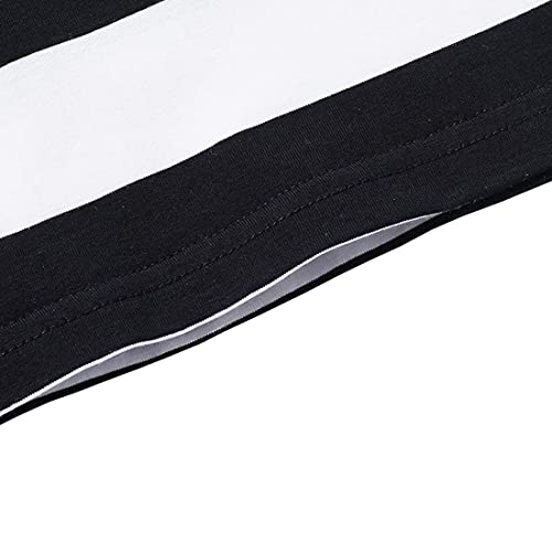 DINGDONG'S CLOSET Kid Boy Girl Summer Crewneck Cotton Casual Striped Short Sleeve Tshirt4