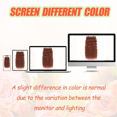 Clip in Hair Extensions Real Human Hair 120g 6pcs Deep Water Wave Curly Human Hair Extensions Double Weft Super Wave Clip ins for Women (27#, 20 Inch) — view 5