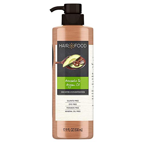 Hair Food Avocado & Argan Oil Sulfate Free Conditioner, 17.9 fl oz, Dye Free Smoothing