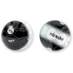 R ROGER'S Balón Real Madrid Blanco y Negro - Talla 5