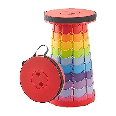 FDBZ Portable Telescopic Stool,Collapsible Stool Cover