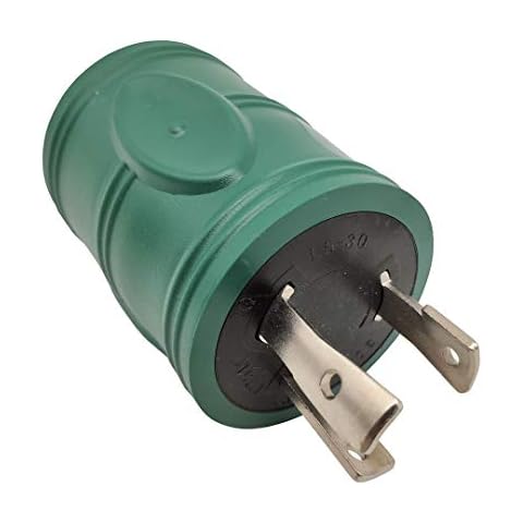 Parkworld 884968 Generator Adapter, 30A Generator 3-Prong to 30A 4-Prong, L5-30P Male to L14-30R for Home Back Power Transfer Switch or House Panel (Compact Adapter) Cover