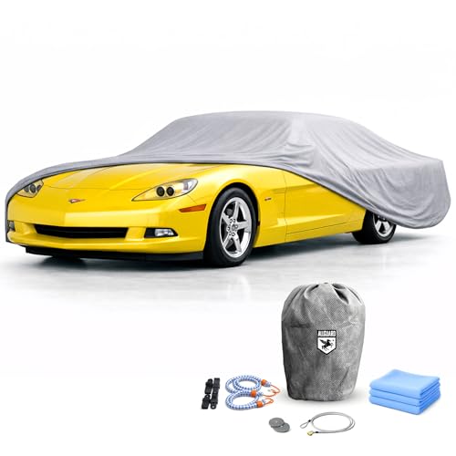 AllGuard Corvette Car Cover for C6 (2005&ndash;2013), Weatherproof Shield Outdoor Car Cover for Snow...
