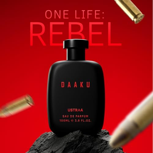 Image of Ustraa Daaku Perfume for Men | Bold, Warm, Long-Lasting Fragrance | 100ml