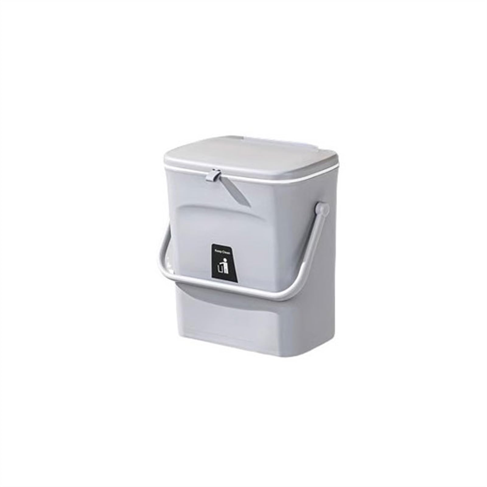 Cestino carta ufficio Pattumiera da cucina a parete for uso domestico nuovo modello con coperchio for la raccolta dei rifiuti della cucina, secco e umido, for il bagno Pattumiera da bagno ( Color : B