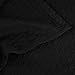 SUPERIOR Diamond Weave All-Season Cotton Blanket, Cover for Home, Couch, Bed, Soft, Warm Blankets, Boho Aesthetic, Comfy, Cozy, and Cute Covers, Decorative Bedding Essentials, Full/Queen, Black