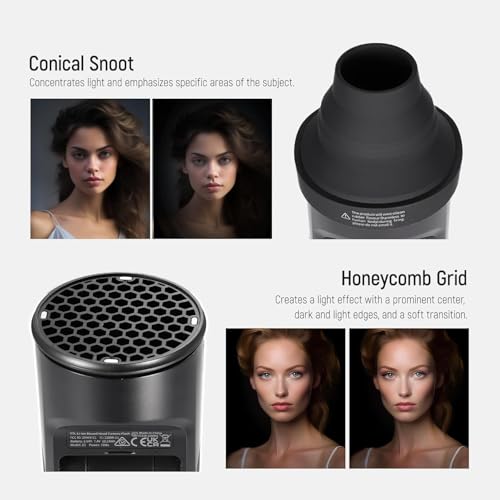 Image of NEEWER CRM2 Magnetic Accessories Kit for Round Head Flash, Speedlite Light Shaper Modifier Diffuser Set Compatible with Godox V1 & V100, NEEWER Z3R-C /N /S, Z2-C /N /S /F, Z2Pro-C /N /S /F, Q120, Q200 | Modifier Diffuser Set Compatible with Godox V1 & V100, NEEWER Z3R-C /N /S, Z2-C /N /S /F, Z2Pro-C /N /S /F, Q120, Q200