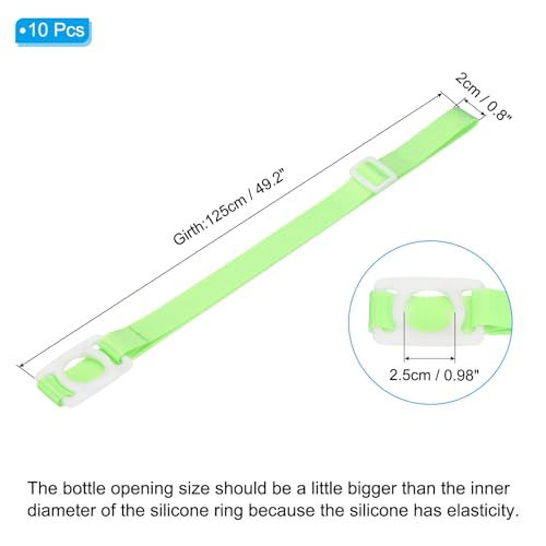 Image of PATIKIL Water Bottle Lanyard, Adjustable Holder Shoulder Strap with Ring Buckle Carrier Clips for Walk Outdoor