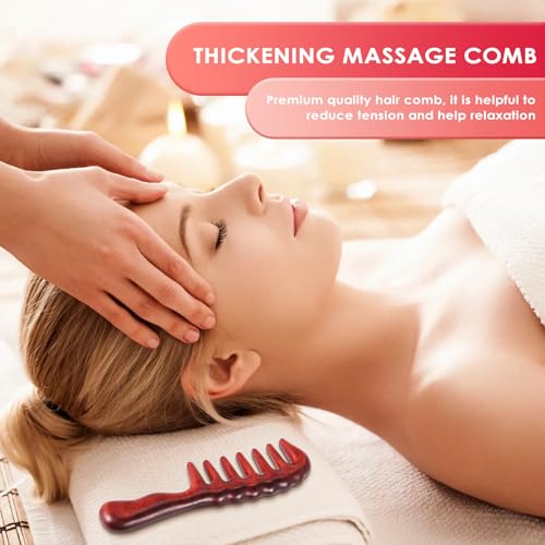 Haarkamm zum Entwirren - Breitzahn Holz Grober Kamm für Locken und lange Haare - Kein Statischer NatüRlicher Sandel Holz Massage Haar Kamm